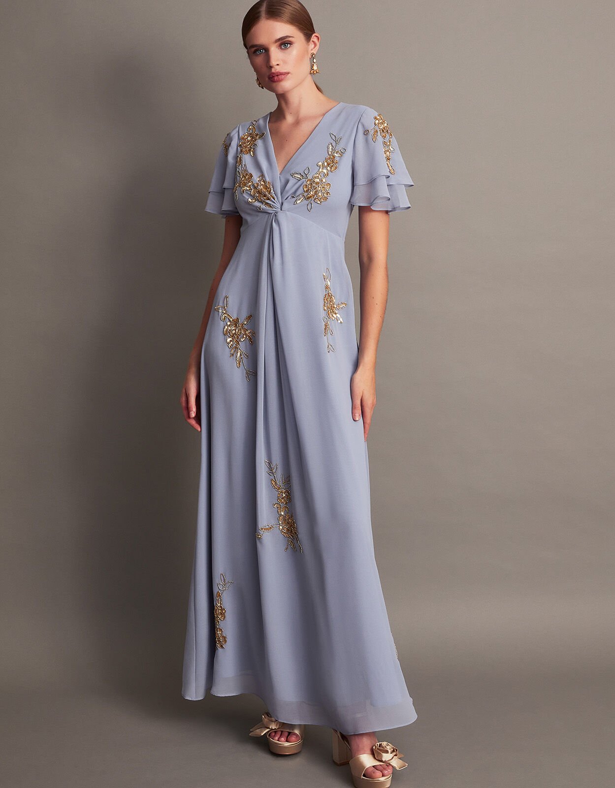 Plus Contrast Sequin Surplice Front A-line Dress | SHEIN USA | Plus size  gala dress, Plus size prom dresses, Plus size formal dresses